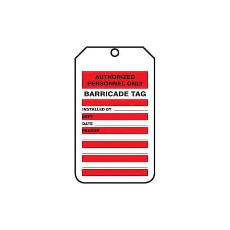 Accuform RP-Plastic, 3-1/4 in Width, 0.075 in Height, , 5 PK TAB111PTM